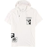 Mens Cotton Hooded Graphic T-Shirt