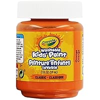 Crayola Washable Kids Paint, 2 oz, Orange