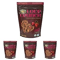 Love Crunch Organic Dark Chocolate and Red Berries Granola, 11.5 Ounce, Non-GMO, Fair Trade, by Nature's Path (Pack of 4)