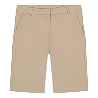 IZOD Girls' School Uniform Skinny Bermuda Twill Short