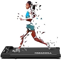 Walking Pad Treadmill Under Desk with 265lbs Capacity, Portable Treadmill for Home Office with Remote Control, 2.25HP Walking Treadmill for Walking and Jogging