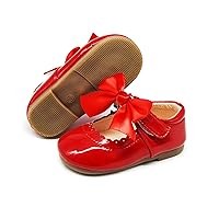 Timatego Toddler Baby Girls Dress Shoes Ballet Sparkle Wedding Party Princess Mary Jane Ballerina Flats Shoes for Girls