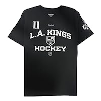 Reebok Boys LA Kings Hockey Graphic T-Shirt, Black, XL