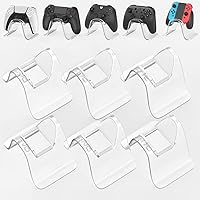 OIVO Game Controller Holder for Desk, Clear Controller Stand for PS3/PS4/PS5/Xbox/Switch Pro Controller, Stackable Controller Organizer Controller Storage 6 Packs
