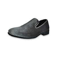 Boys Velvet Slip-On Shoes - Charcoal Gray, 5 Toddler