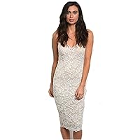 White Nude LACE Cocktail Dress