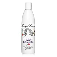 Rizos Curls Curl Defining Cream, Enhance Waves, Curls & Coils, Soft Hold for Weightless Volume, Moisturizing for Frizz-Free Shine with Aloe Vera, Coconut Oil & Shea Butter, 10 oz