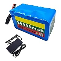 24V 30Ah 7S4P Lithium Ion Battery Pack, with BMS Board and 29.4V 2A Charger, for Electric Bicycle Scooter 50W-500W Motor
