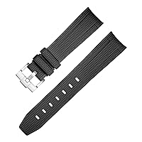 Rubber Watchband For Omega X Swatch Joint MoonSwatch Constellation Men Women Waterproof Sports 20mm Curved End Watch Strap Band