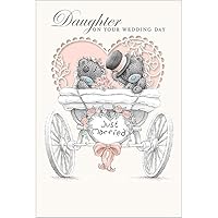 Daughter Just Married Luxury Handmade Me to You Bear Wedding Day Card