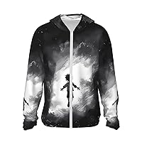 Flying in the Air Sun Protection Hoodie Jacket Lightweight Zip Up Long Sleeve sun hoodie with Pockets