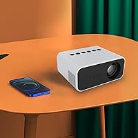 Home Mini Projector Hd Projector Home Video Projector Usbaudio Interface Usb Flash Drive Ios & Android Smartphone (White)
