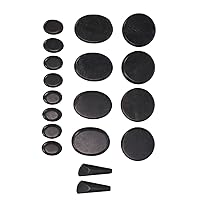 18pcs Heated Rocks, Massage Stones for Muscle Relax and Active Skin, Basalt Hot Stone with Warmer Box for Home and Spa (110V US Plug)