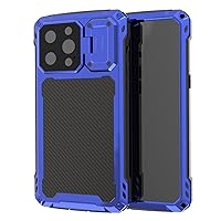 Case for iPhone 14/14 Pro/14 Pro Max/14 Plus, Shockproof Full Body Protective Case with Kickstand and Supports Wireless Charging Heavy Duty Military Grade Protective Cover,Blue,14 Pro Max 6.7