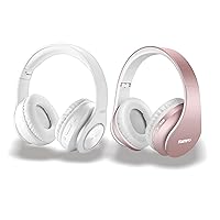 Bluetooth Headphones Wireless, Over Ear Stereo Wireless Headset 35H Playtime with deep bass, Soft Memory-Protein Earmuffs, Built-in Mic Wired Mode PC/Cell Phones/TV
