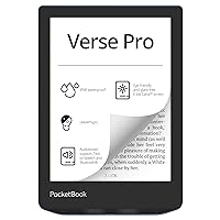 PocketBook Verse Pro E-Reader Waterproof | Eye-Friendly 6'' E-Ink Carta™ HD Touchscreen | Audio-Book & E-Book Reader | Text-to-Speech Function | SMARTlight | 16GB | WiFi & Bluetooth | Azure