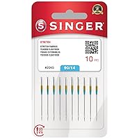 SINGER 10-Pack Stretch 2045 Sewing Machine Needles, Size 90/14