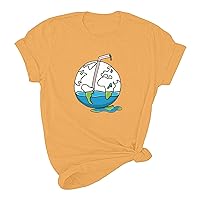 Womens Earth Day T Shirts Funny Earth Graphic Environmental Novelty Tee Tops Summer Casual Short Sleeve Blouses