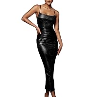 Summer Dresses for Women 2024 with Sleeves Cotton, Womens Autumn Sexy Mini Slim Dress Slim Wrap Hip Party Dres