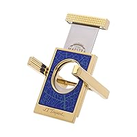 S.T. Dupont Linea Maestra Partagas Blue Lacquer Cigar Cutter and Bench