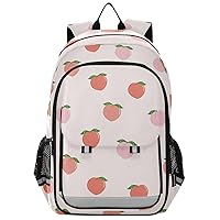 ALAZA Pink Peach Fresh Fruit Backpack Daypack Bookbag