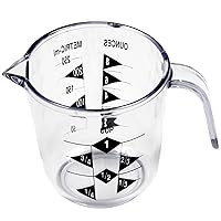Chef Craft Select Plastic Measuring Cup, 1 Cup Capacity, Clear