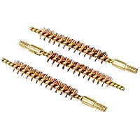 Tipton Best Gun Bore Brush 3-Pack 17 Caliber Bronze Bristles for Removing Fouling and Residue in Barrel