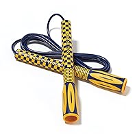 Skipping Jump Rope for Fitness Workout - Light Weight, Adjustable, Tangle Free, Excellent line control for Cardio Boxing, CrossFit, Training Exercise All Ages and Gender ( Special Luxury, KA-220, Made in Korea)