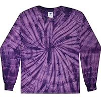 Tie Dye Spider Purple Retro Vintage Groovy Adult Long Sleeve Tee Shirt T-Shirt