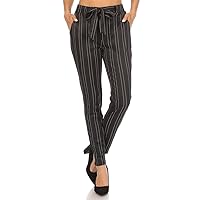 ShoSho Womens High Waist Skinny Pants Pull-On Trousers Stretchy Office Pants with Tummy Control Butt Lifting and Pockets