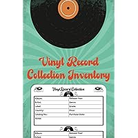 Vinyl Record Collection Inventory | Vinyl Record Collector Log Book | A Simple Way To Keep Track And Review Your Collection | Vintage Cover Design | Small Size