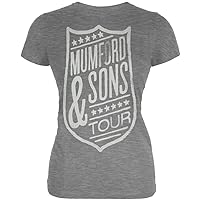 Mumford & Sons - Shield 2013 Tour Juniors Grey T-Shirt - Large