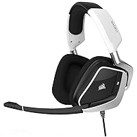 Corsair VOID Pro RGB USB Gaming Headset - Dolby 7.1 Surround Sound Headphones for PC - Discord Certified - 50mm Drivers - White