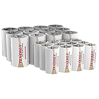 Tenergy 24 Pack 1.5V Alkaline Battery Bundle, 12 Pack D Cell Batteries and 12 Pack C Cell Batteries, Non-Rechargeable Batteries, for Clocks, Remotes, Toys & Electronic Devices