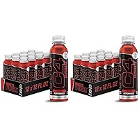C4 Ultimate Non-Carbonated Zero Sugar Energy Drink, Pre Workout Drink + Beta Alanine, 12 Fl Oz (Pack of 24)