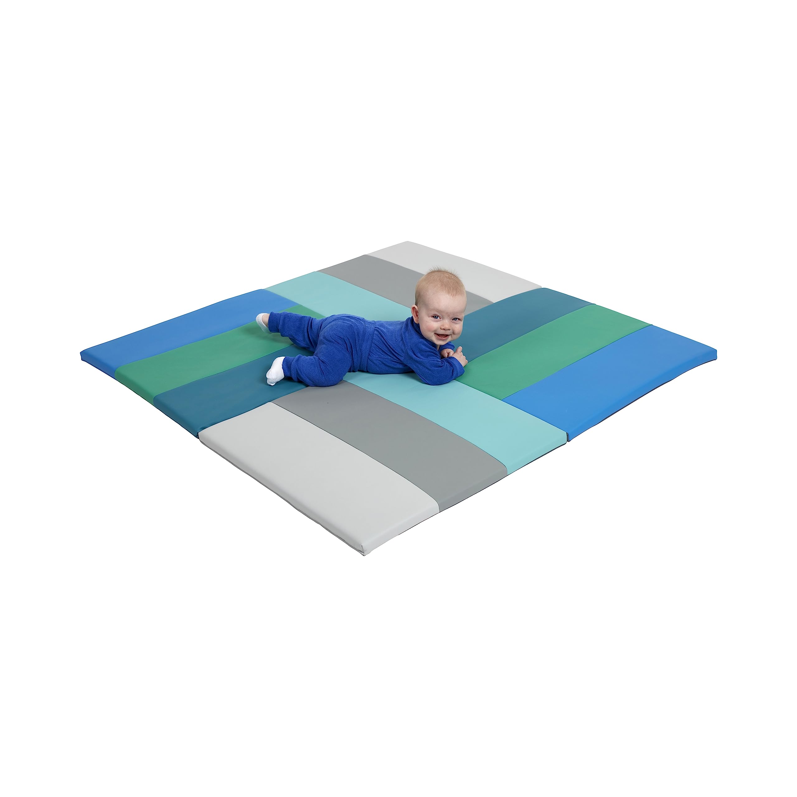 ECR4Kids SoftZone Turning Tiles Activity Mat, Folding Playmat, Contemporary