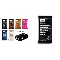 RXBAR, Variety Pack, Protein Bar, 1.83 Ounce (Pack of 12) Breakfast Bar, High Protein Snack Chocolate Sea Salt