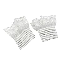 Girls Lace Cuffs Gothic Gloves Steampunk Wrist Cuff Cosplay Accessory For