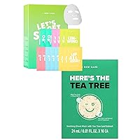 I DEW CARE Sheet Mask Pack - Let’s Get Sheet Faced + Tea Tree Sheet Mask - Here's The Tea Tree Bundle