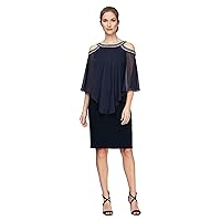 Alex Evenings Women's Short Popover Dress