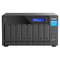QNAP TVS-h874-i7-32G-US 8 Bay High-Speed Desktop NAS with M.2 PCIe Slots, 12th Gen Intel Core CPU, up to 64GB DDR4 RAM, 2.5 GbE Networking and PCIe Gen 4 expandability (Diskless)