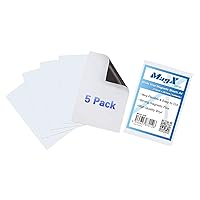 Peel and Stick Sticky Magnetic Paper MagX Adhesive Magnetic Sheets 8.5x11 5pcs Flexible Magnetic Paper Stationery Office Supply 