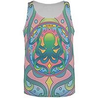 Animal World Mandala Trippy Stained Glass Octopus All Over Mens Tank Top