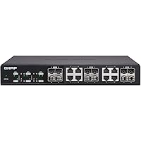 QNAP QSW-M1208-8C 10GbE Managed Switch, with 8-Port 10GbE SFP+/RJ45 Combo and 4-Port 10GbE SFP+ Gigabit