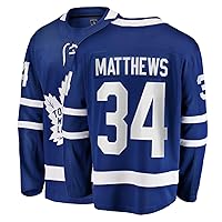 Custom Mens Matthews Hockey Jersey Stitched Long Sleeves