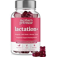 Lactation Supplement Gummies for Breast Milk Production Increase | Postnatal Lactation Support for Breastfeeding, Nursing & Lactating with Fenugreek, Moringa & Milk Thistle | Vegan