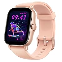 [2022 New Version] Amazfit GTS 2 Smart Watch for Women, Amazon Alexa Built-in, with GPS, Bluetooth Call & Text, 90 Sports Modes, SpO2 Heart Rate Tracker, 50M Water Resistant Fitness Watch, Pink