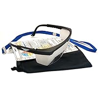 Crystal Pilot Certified IFR Training Glasses/View Limiting Goggles & IFR Cheat Sheet for Exam Test Prep