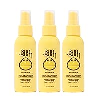 Sun Bum Hand Sanitizer Spray Antibacterial Spray With Soothing Coconut Oil and Aloe Vera Gluten Free and Vegan 3 Pack, 3 count