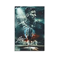 Lionel Messi Poster 1 Wall Art Canvas Print Poster Home Bathroom Bedroom Office Living Room Decor Canvas Poster Unframe: 12x18inch(30x45cm)